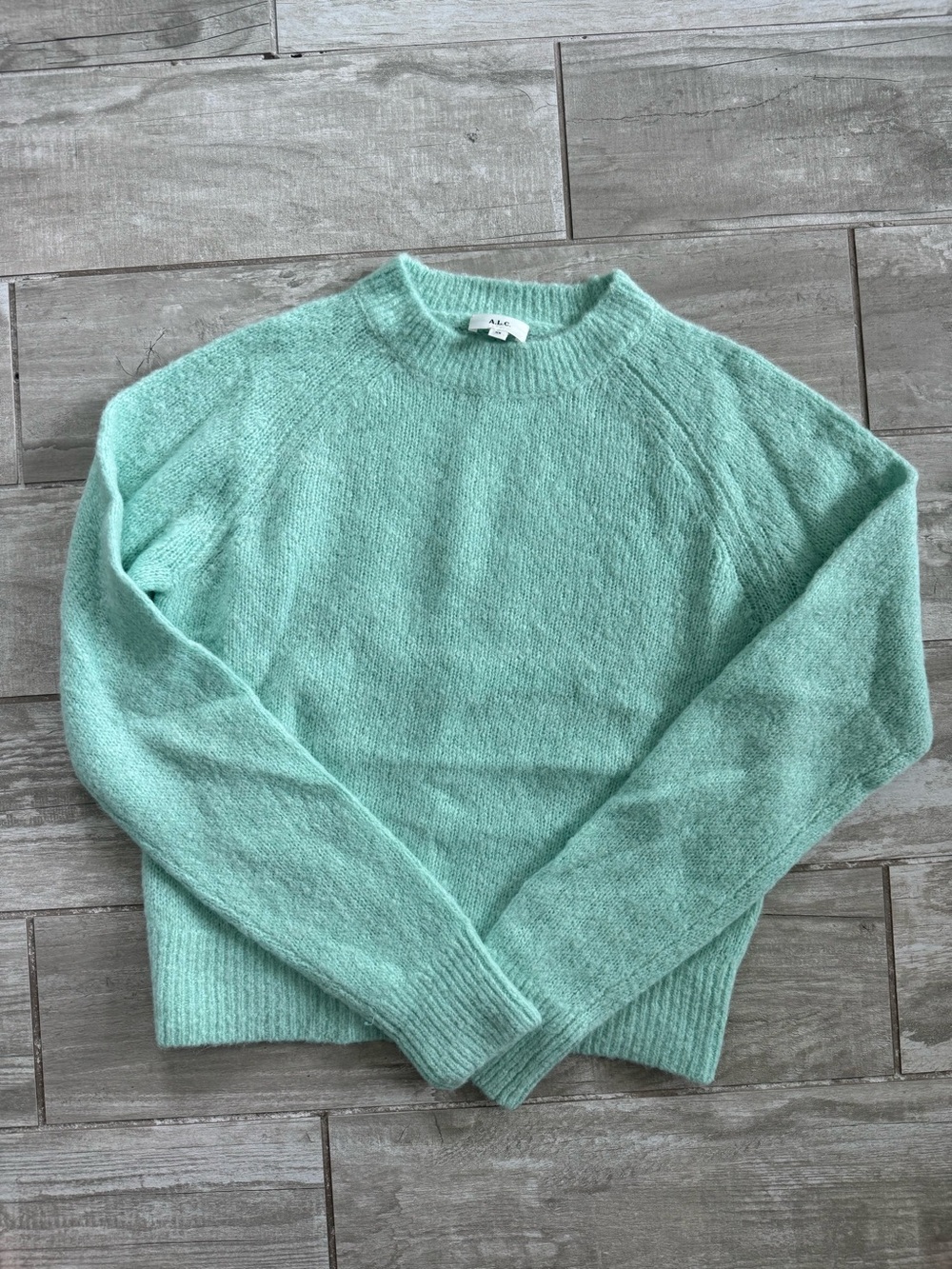 A.L.C. Frankie Spearmint Alpaca Merino Wool Sweater XS